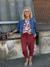 Kaffe Evie Top - Henna Chalk Flower