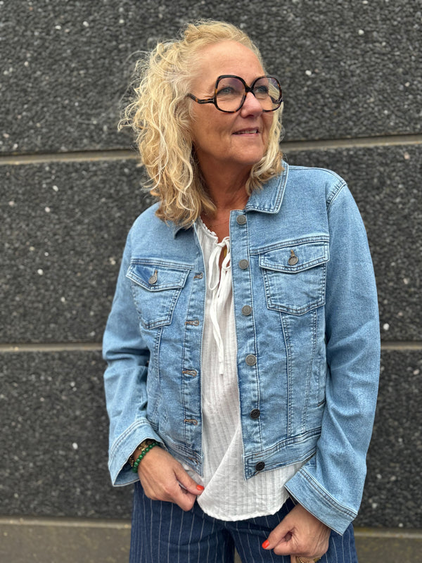Kaffe Vilma Denim Jacket - Washed Blue Denim