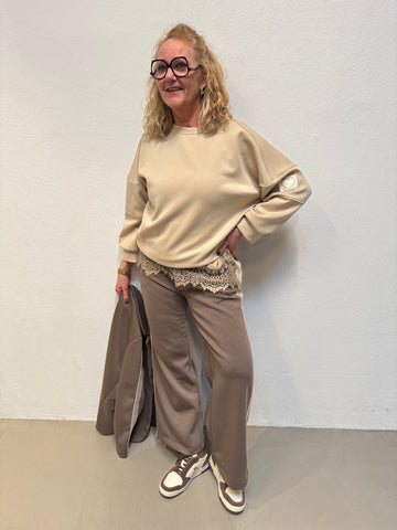 Costa Mani Alba Solid Sweat - Sand