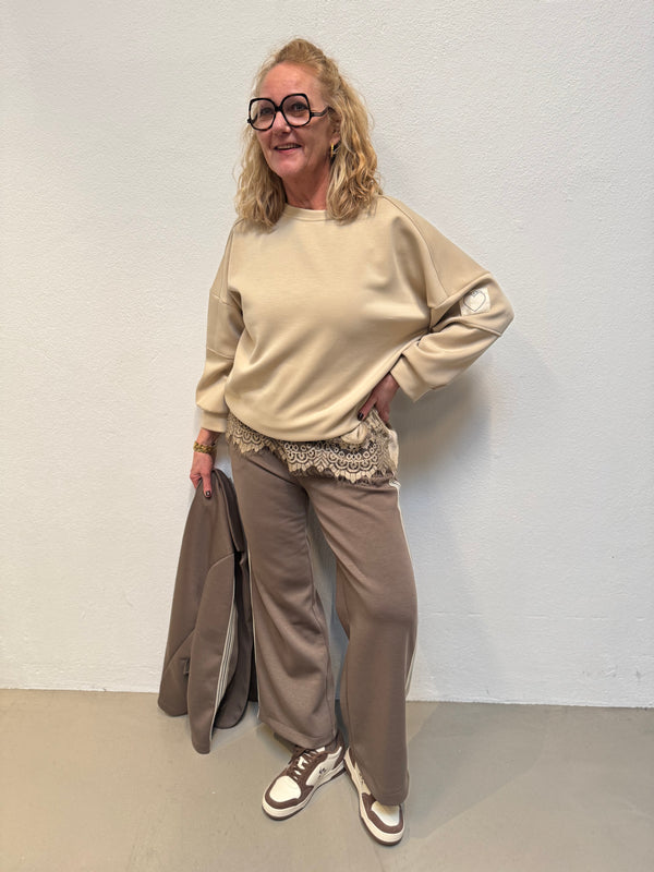 Costa Mani Alba Solid Sweat - Sand