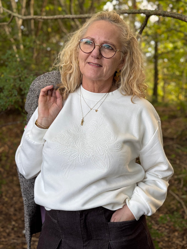 Kaffe Deliva Sweatshirt - Whisper White