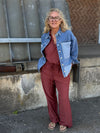 Kaffe Emily Wide Pants - Henna