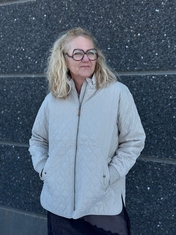 Kaffe Leila Quilt Jacket - Feather Grey