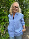 Culture Ebony Shirt - Blue Stripe