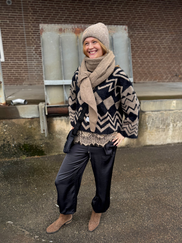 Marta du château Delie Rib Beanie Hat - Fango