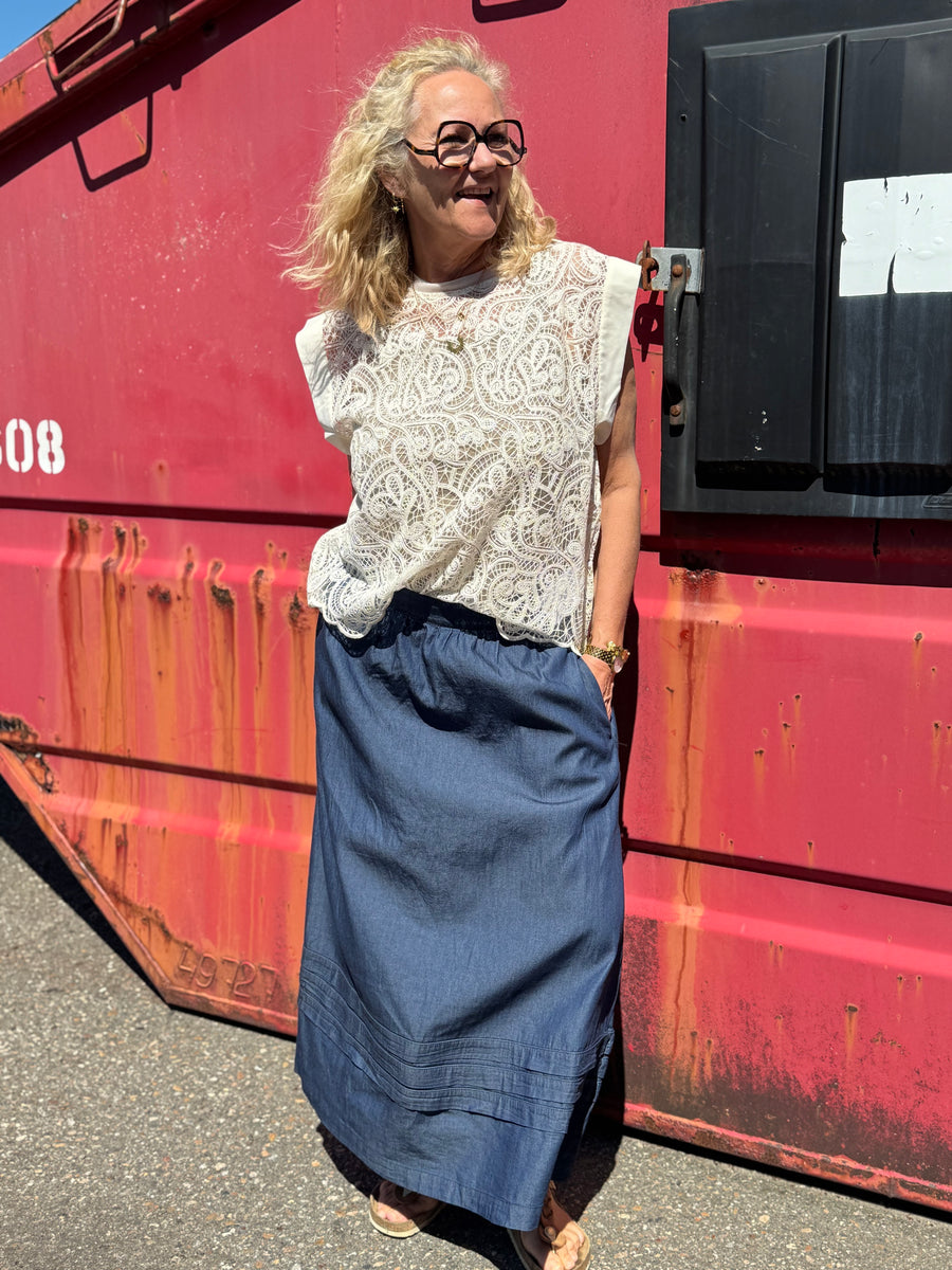Culture Mone Michelle Skirt - Rinse Wash