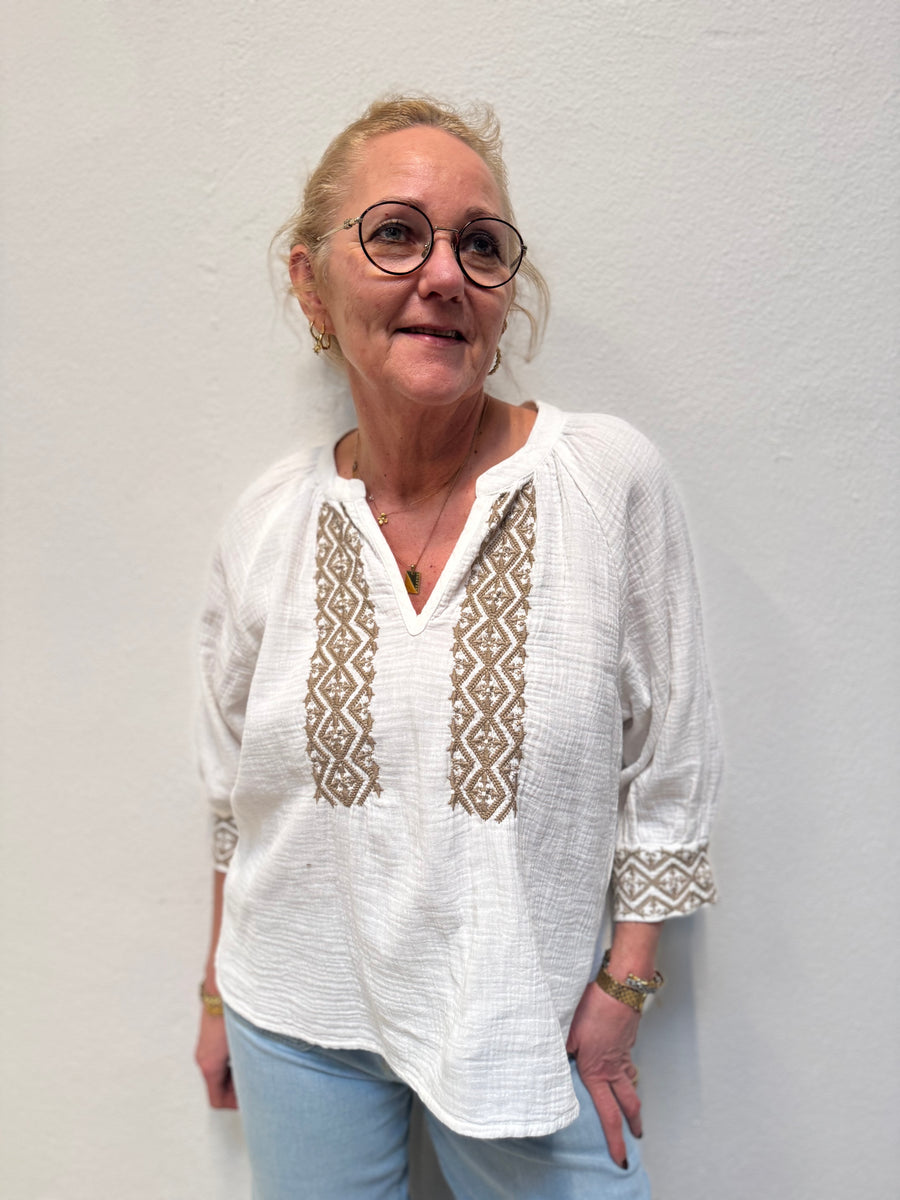 Costa Mani Louise Shirt - Whisper Sand