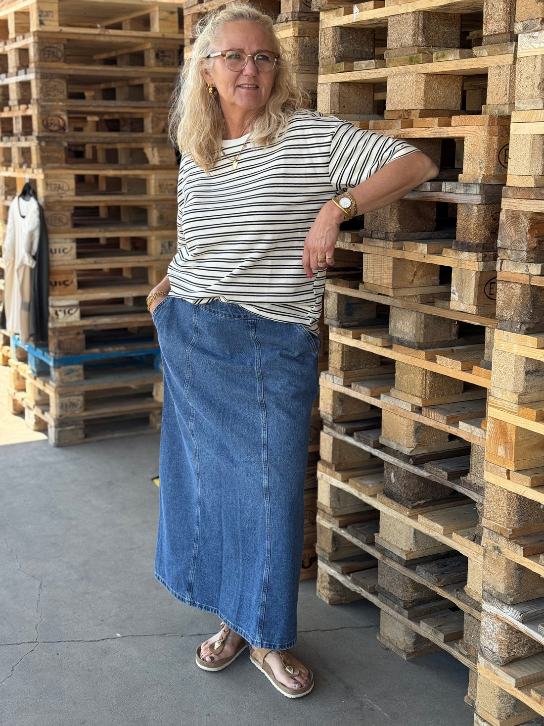 Nümph Cuba Skirt - Classic Blue Denim