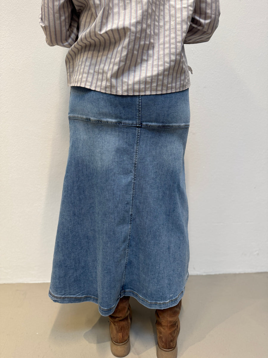 Costa Mani Coss Skirt - Blue Denim