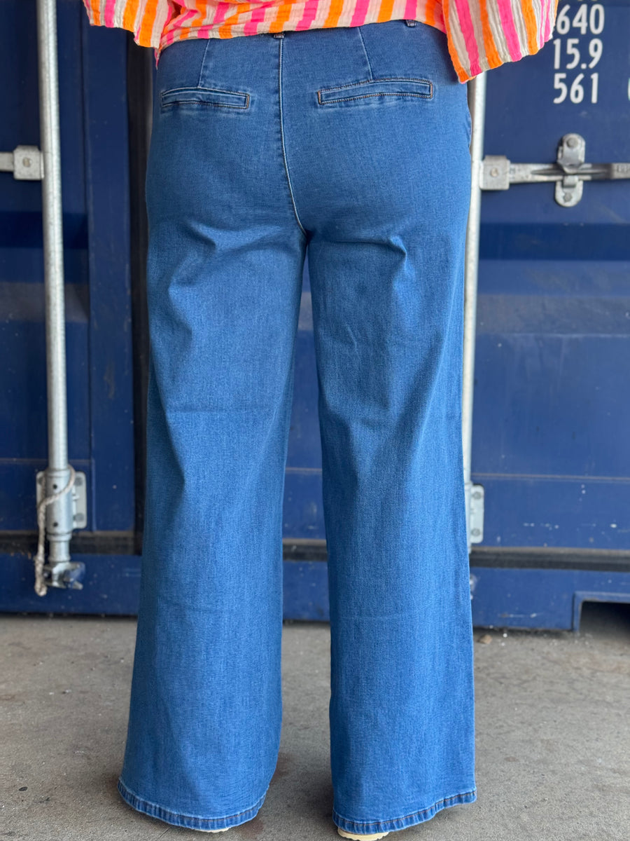 Cream Visti Pant - Sanjose Indigo Blue Denim