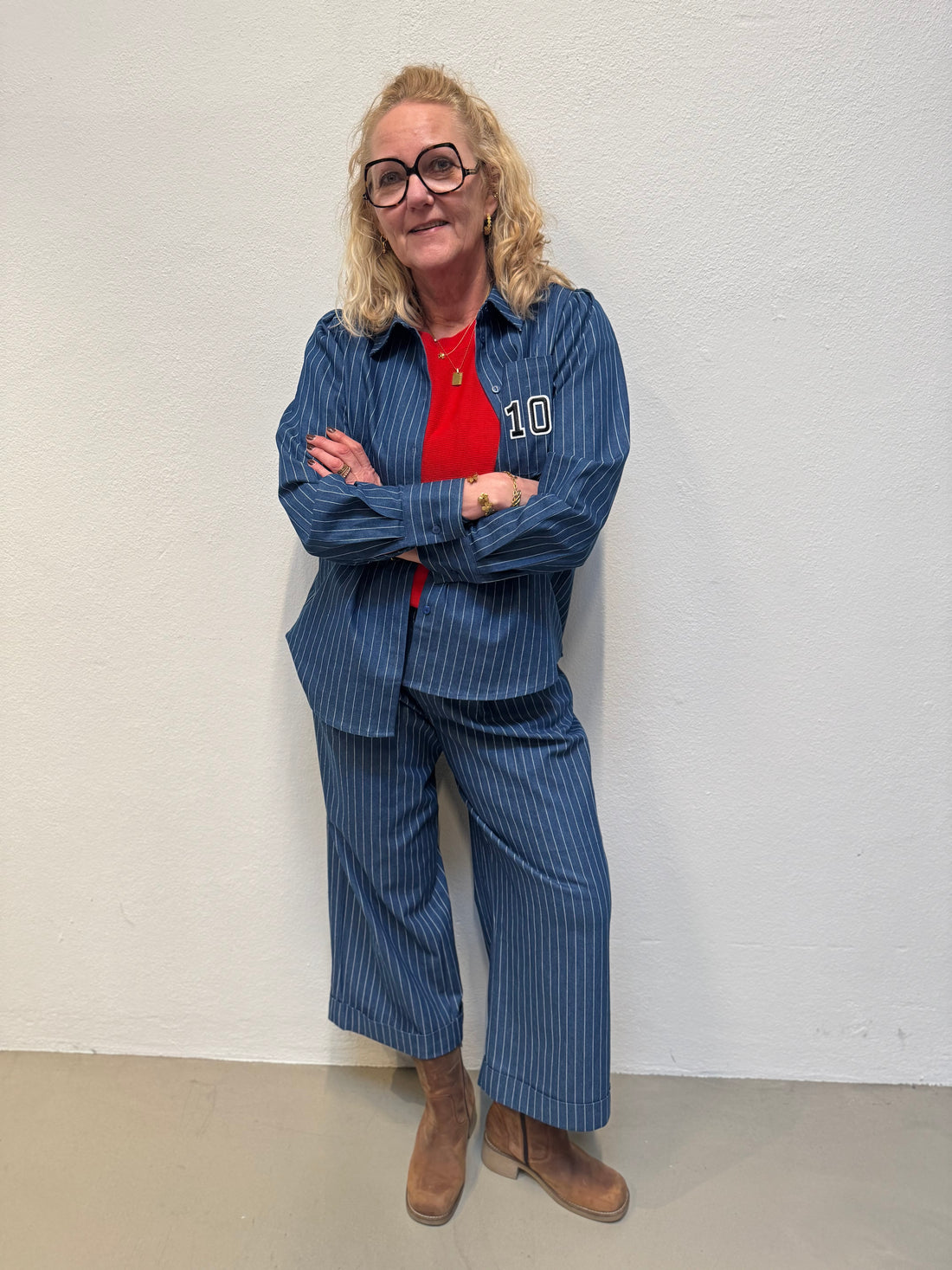 Costa Mani Foxglove Jeans - Denim Stripe