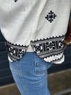 Costa Mani Ice Shirt - Black/White Embo