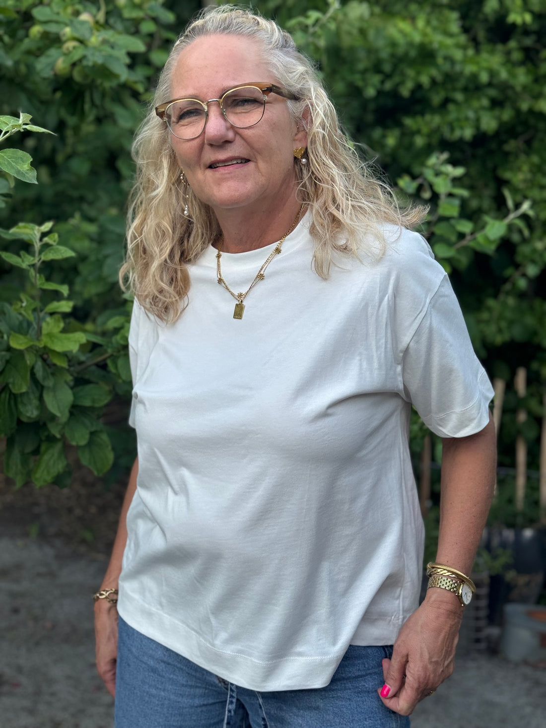 Kaffe Tomina T-shirt - Chalk