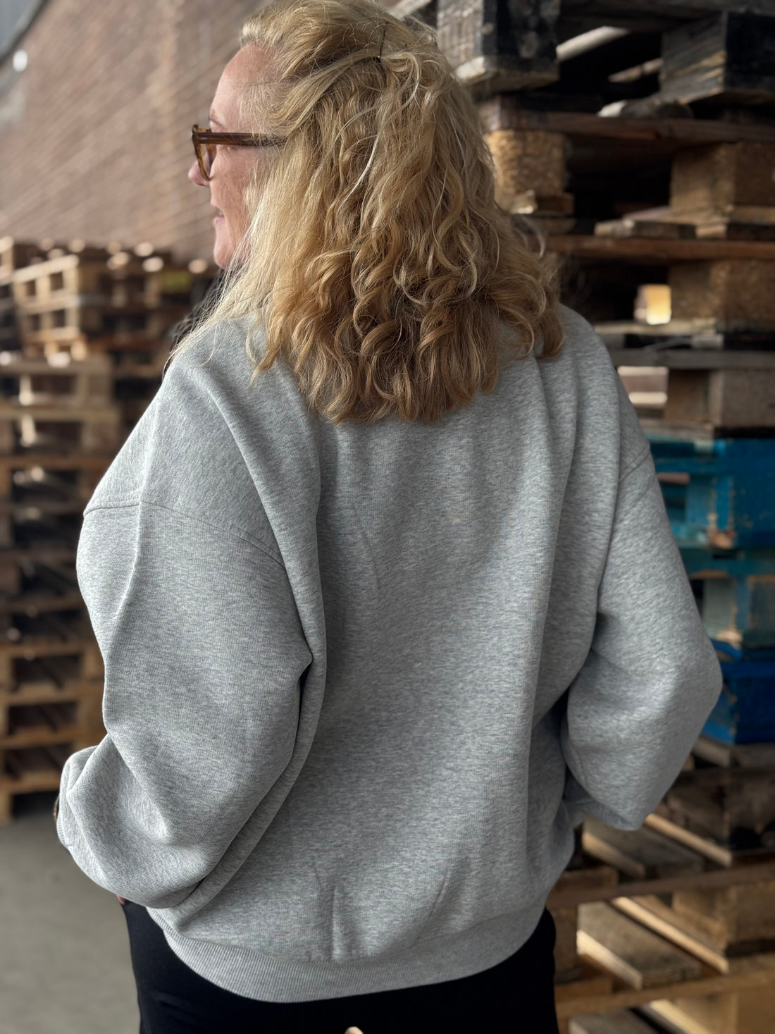 Nümph Bissa Oversize Sweat - Light Grey