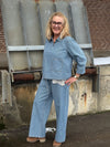 Culture Ayna Pants - Blue/White Stripe