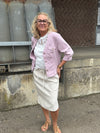 Cream Visti Twill Jacket - Pink Nectar