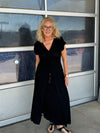 Cream Allie Dress - Pitch Black