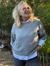 Cream Kibana Knit Pullover - Grey Melange