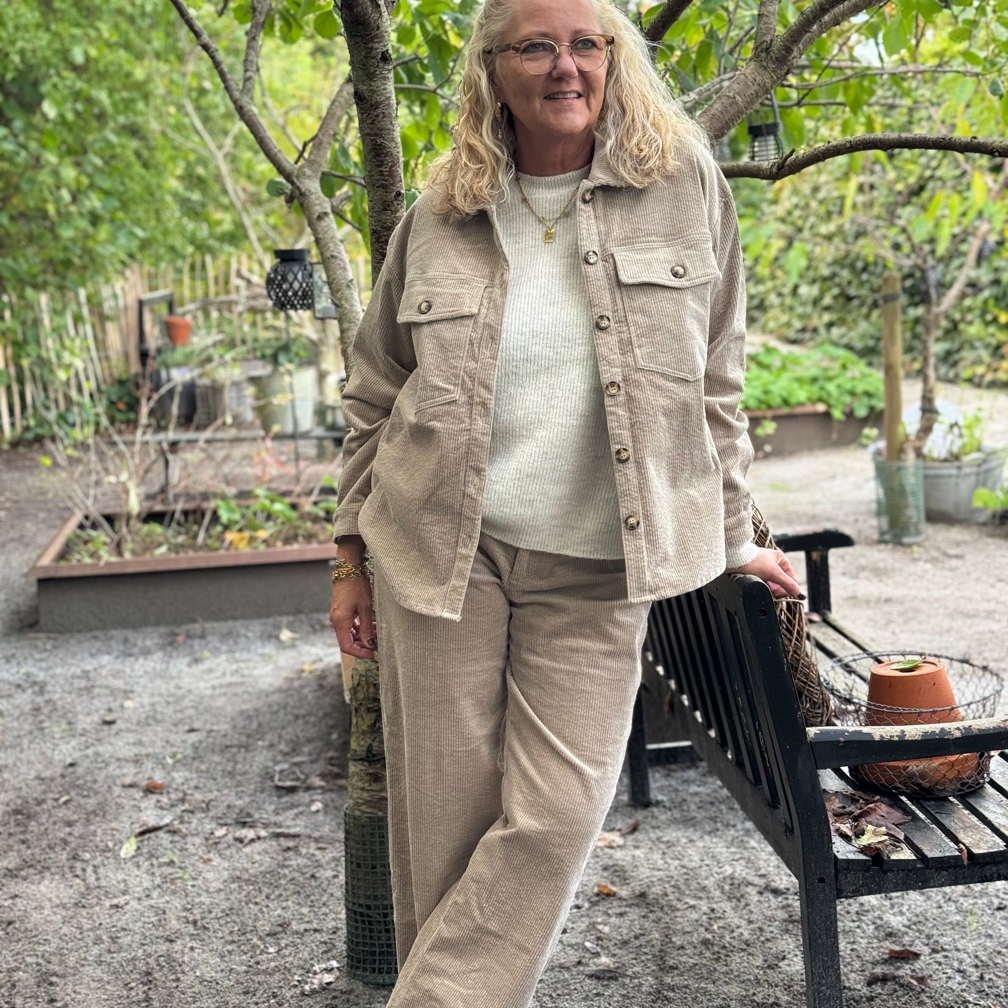 Isay Barbel Wide Pant - Light Taupe