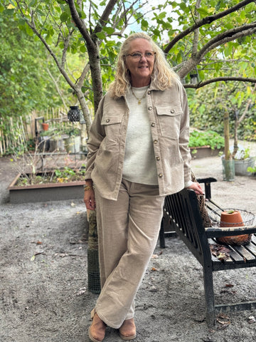 Isay Barbel Wide Pant - Light Taupe