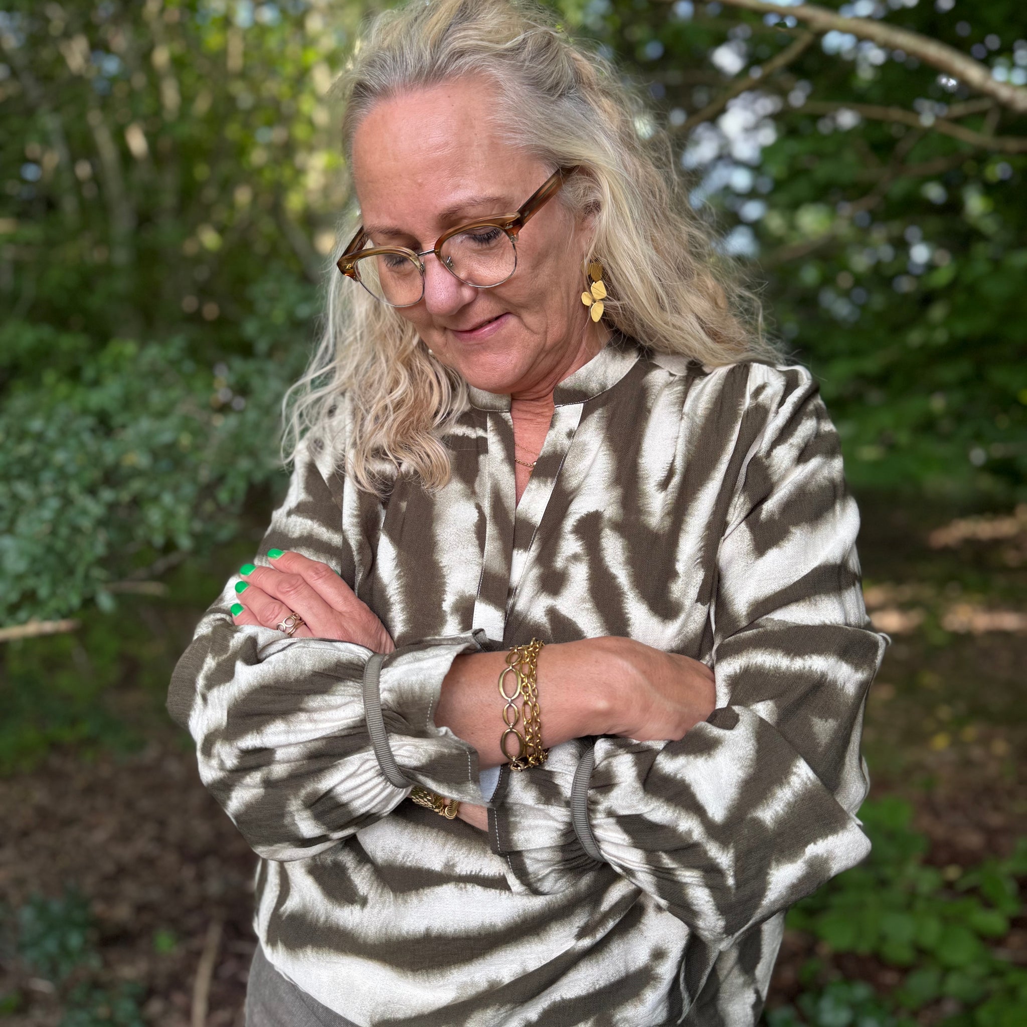 Costa Mani Smith Blouse - Army Mix