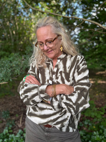 Costa Mani Smith Blouse - Army Mix