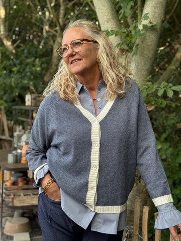 Costa Mani Kash Cardigan - Blue