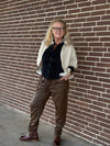 Nü Denmark Bella Trousers - Dark Earth