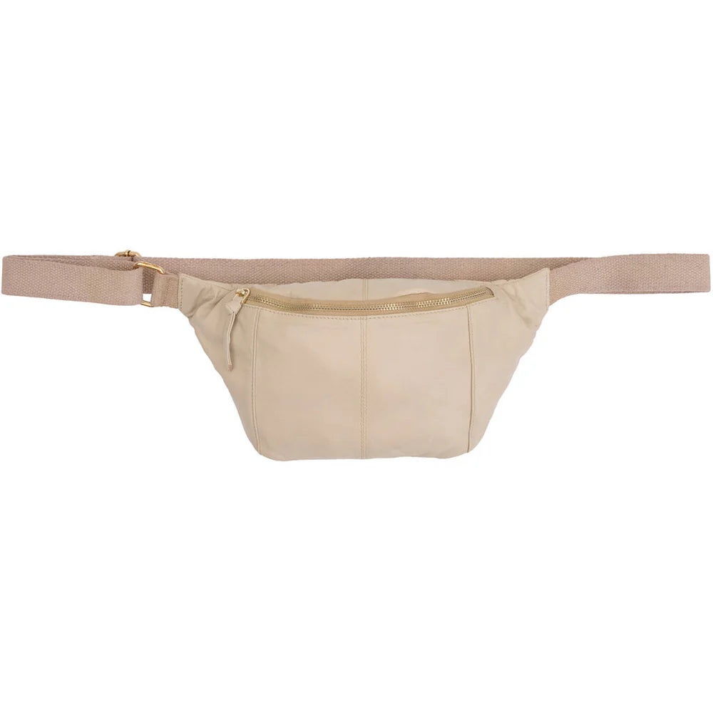 Orchid Bumbag med canvas rem - Cream w. Light Gold | Orchid | Køb online hos Moster D – Hurtig levering