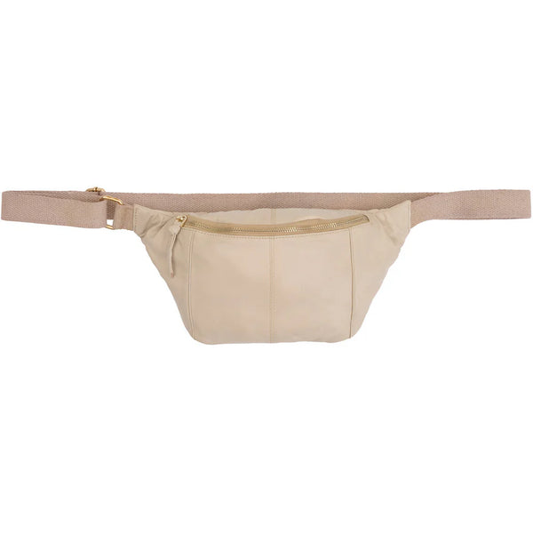Orchid Bumbag med canvas rem - Cream w. Light Gold | Orchid | Køb online hos Moster D – Hurtig levering