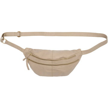 Orchid Bumbag med læderrem - Cream