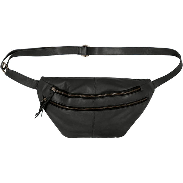 Orchid Bumbag med læder rem - Black | Orchid | Køb online hos Moster D – Hurtig levering