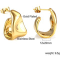 muun studios Cove Earrings - 18K Gold Plated Earring