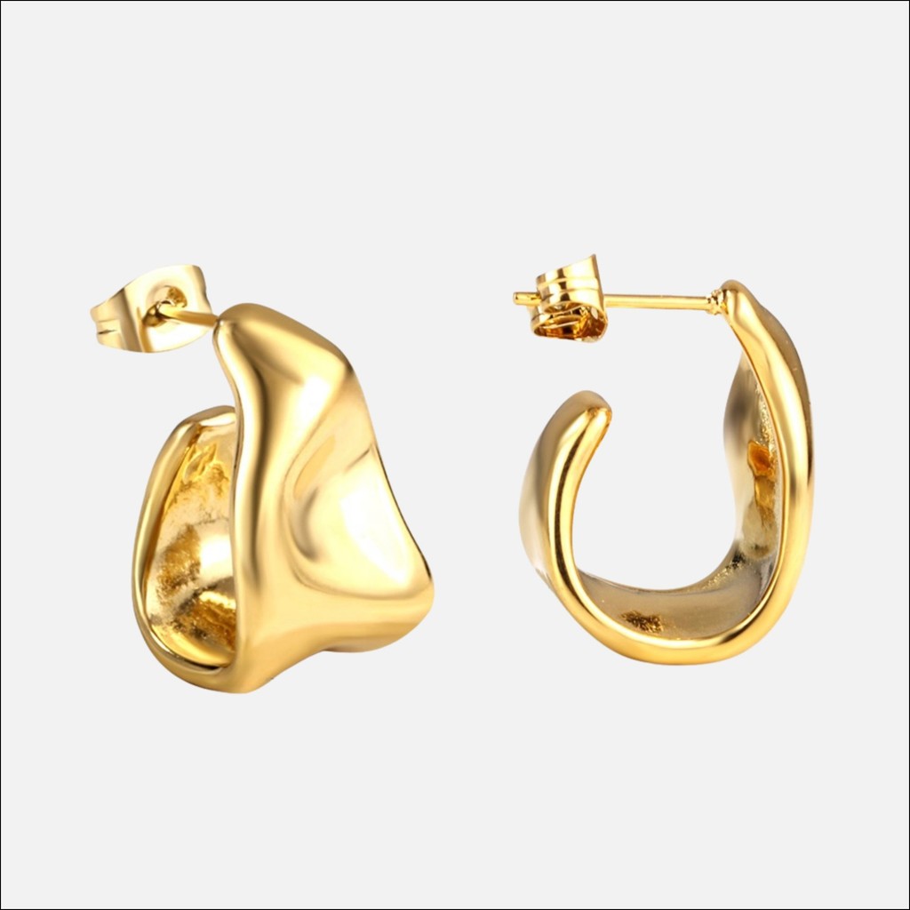 muun studios Cove Earrings - 18K Gold Plated Earring 18K Gold Plated