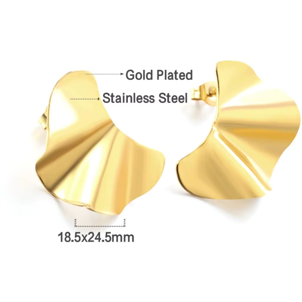 muun studios Bel Earrings - 18K Gold Plated Earring 18K Gold Plated