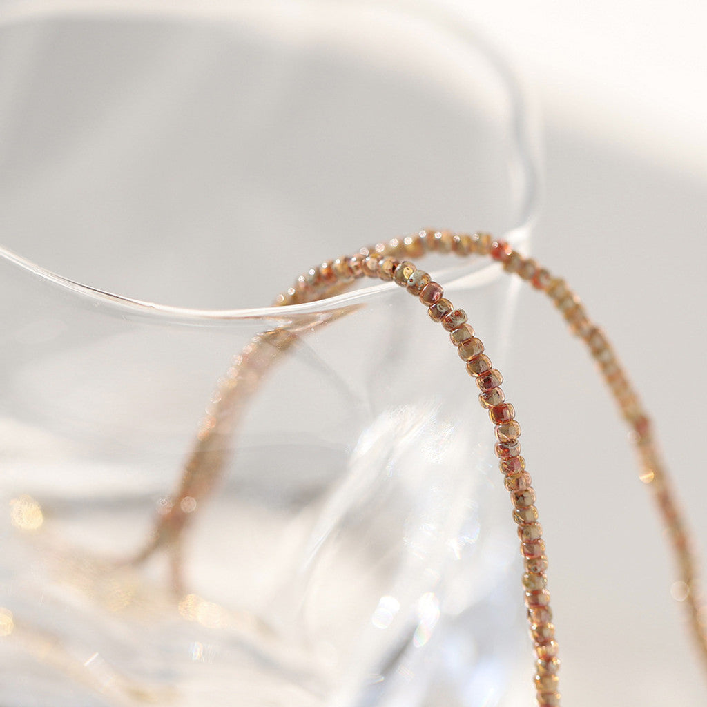 muun studios Brown pearls 2 Necklace 18K Gold Plated