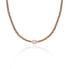 muun studios Brown pearls 2 Necklace 18K Gold Plated