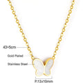 muun studios Butterfly Necklace - 18K Gold Plated 