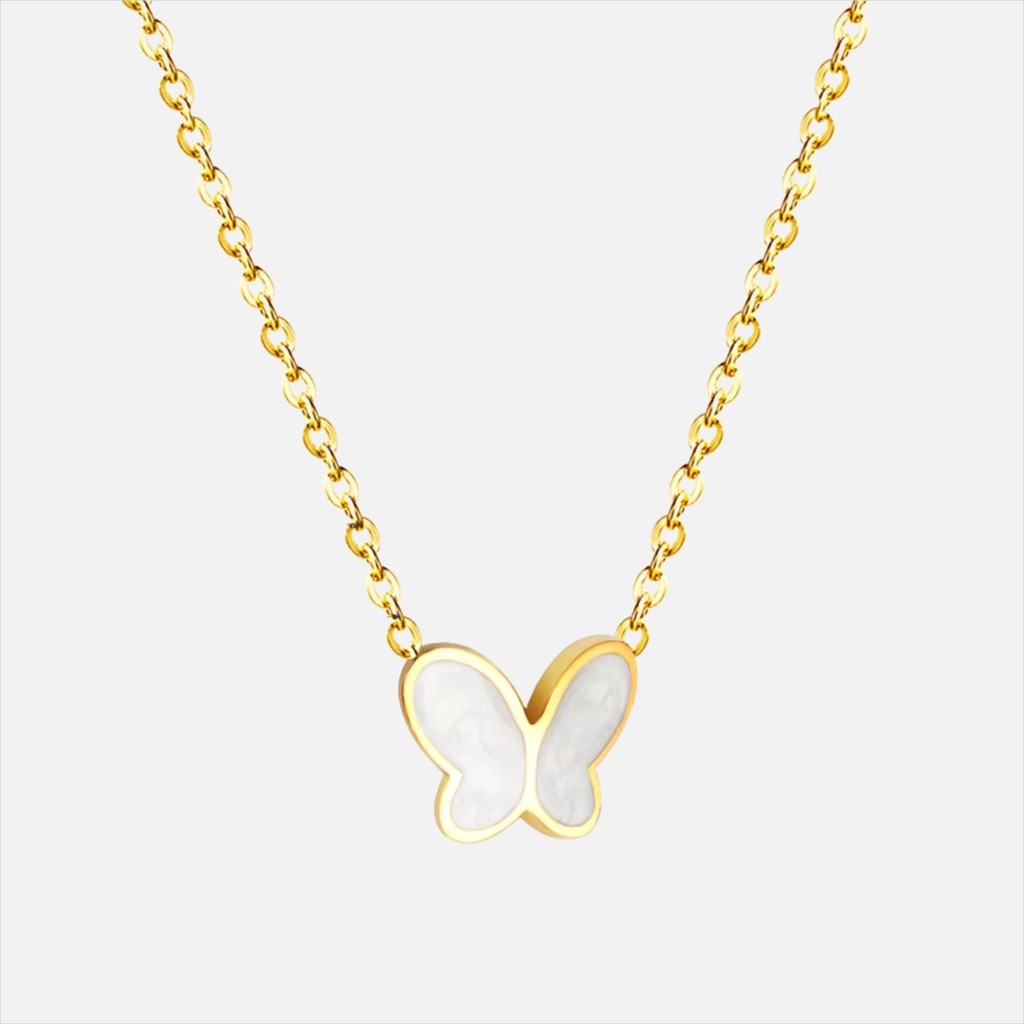 muun studios Butterfly Necklace - 18K Gold Plated 