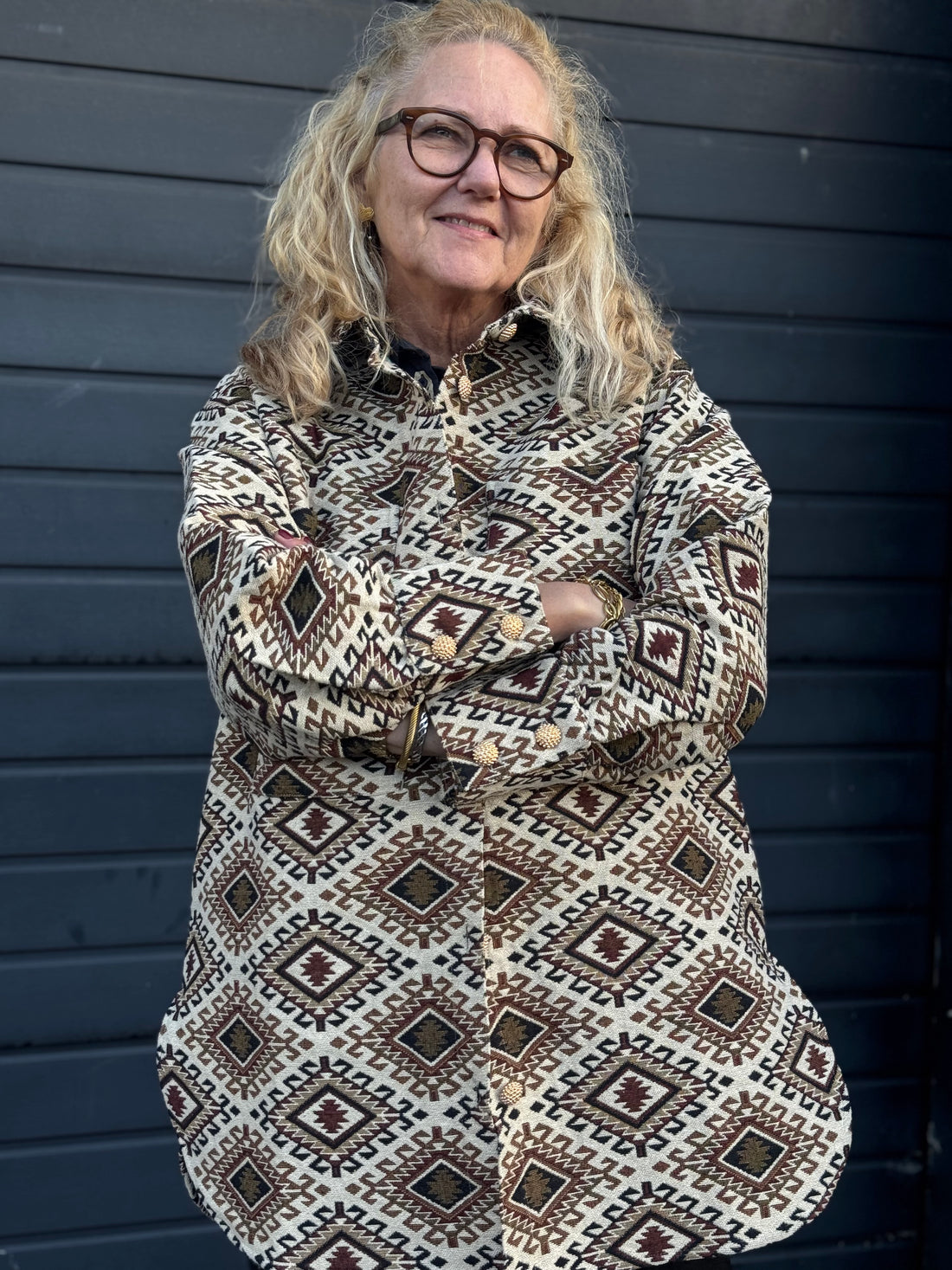 Gaspar Stockholm Jaquard Shirt - Brown