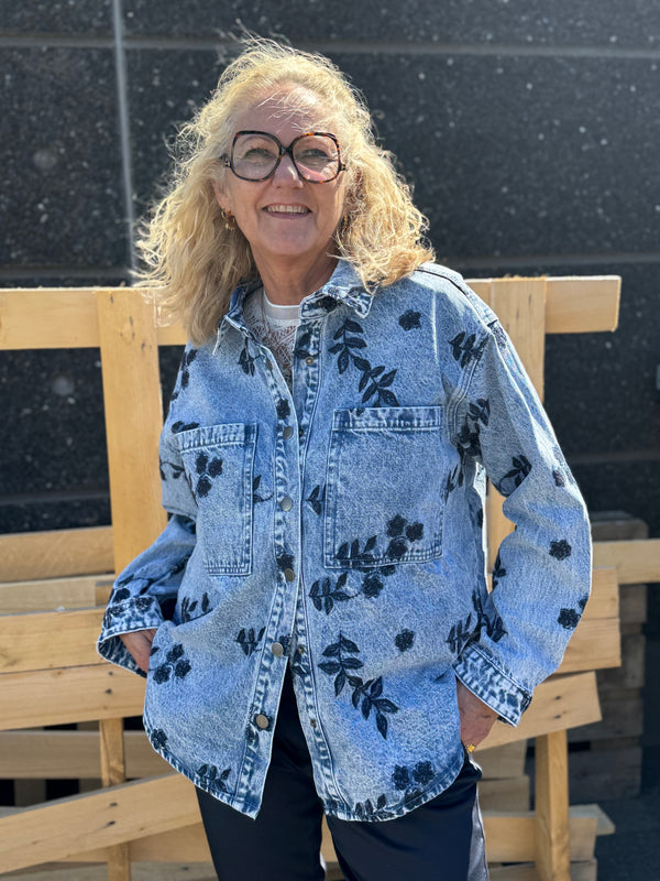 Kaffe Babena Denim Jacket - Blue Denim