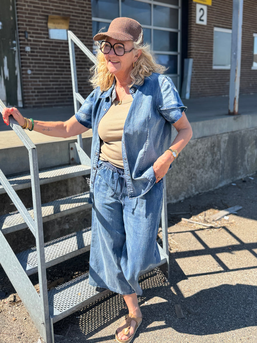 Nü Denmark Deima Shirt S/S - Denim
