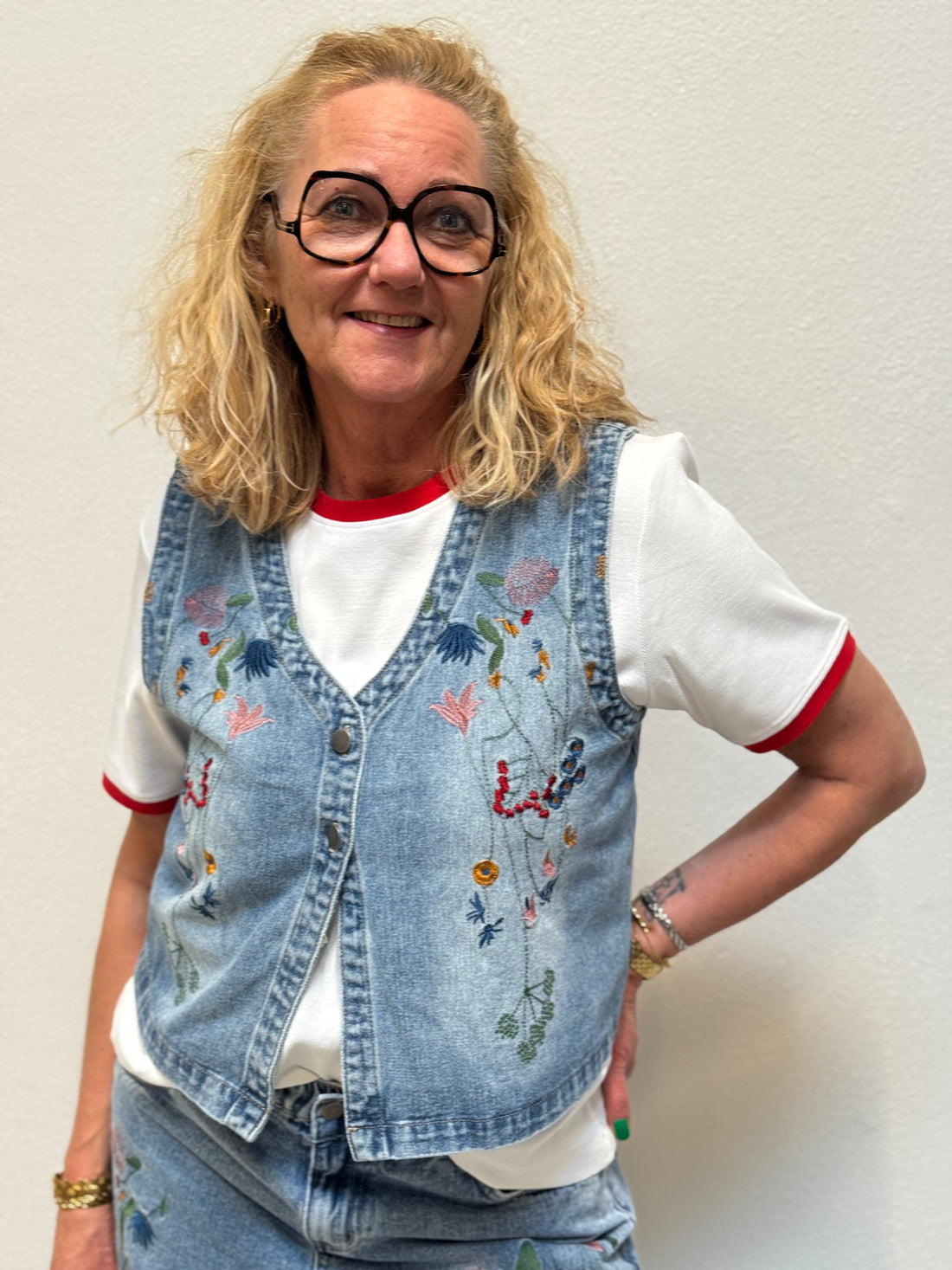 Costa Mani Love Tee - White/Red