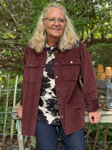 Culture Baela Klay Shirt Jacket - Bitter Chocolate