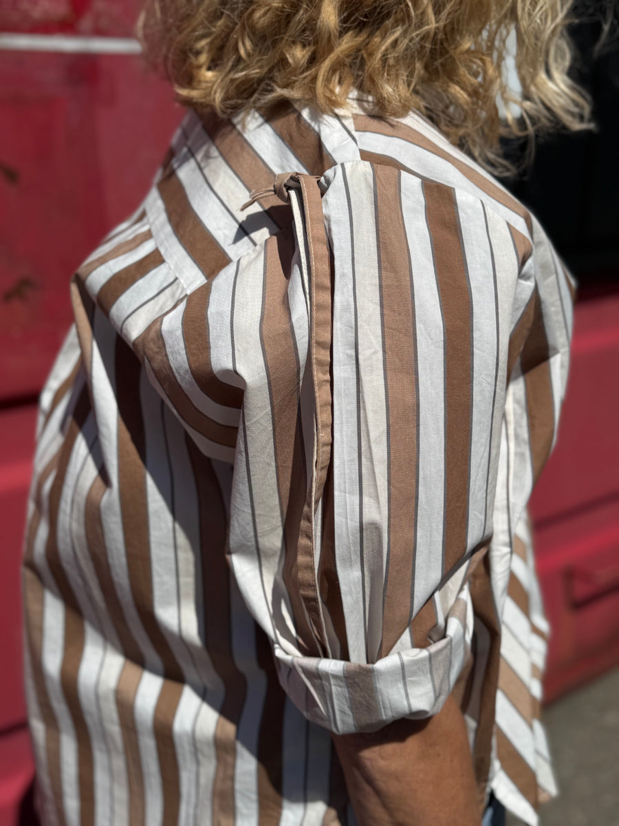 Costa Mani Towel Stripe Shirt - Combo Stripe