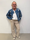Cream Tannie Jacket - Portland Blue