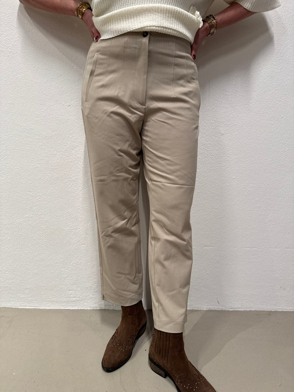 Isay Firenze Higtwaist Pant - Sand