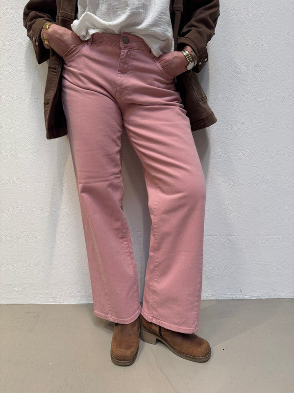 Isay Como Twill Pant - Washed Rose