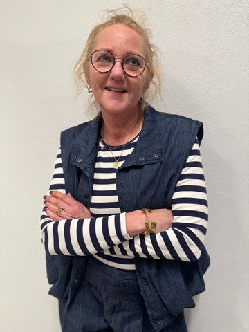 Marta du château Begonia LS Tee - Navy