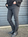 Isay Monza Straight Jeans - Black Denim Wash